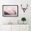 The Pink Cherry Blossom Tree in Abstract - Picture Frame Painting Print on MDF-55763324-55763327