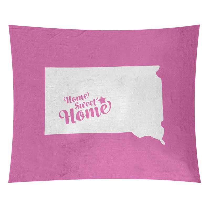 Tapisserie Home Sweet Pierre, H 27,5 po x l 37,5 po, Rose