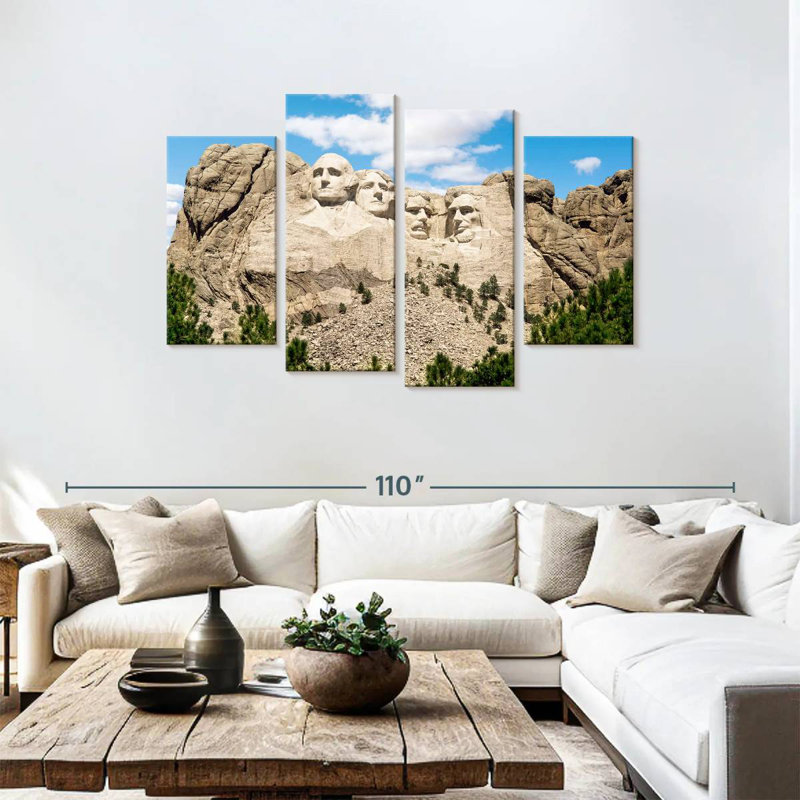 Lelar Mount Rushmore Landmark, 48" H x 75" W