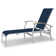 Askar Outdoor Rust-Resistant Metal Chaise Lounge