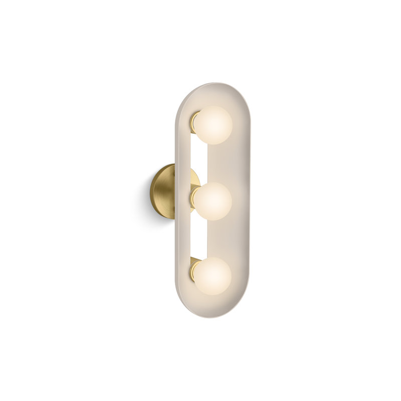 Jabot Three-Light Sconce, Cream