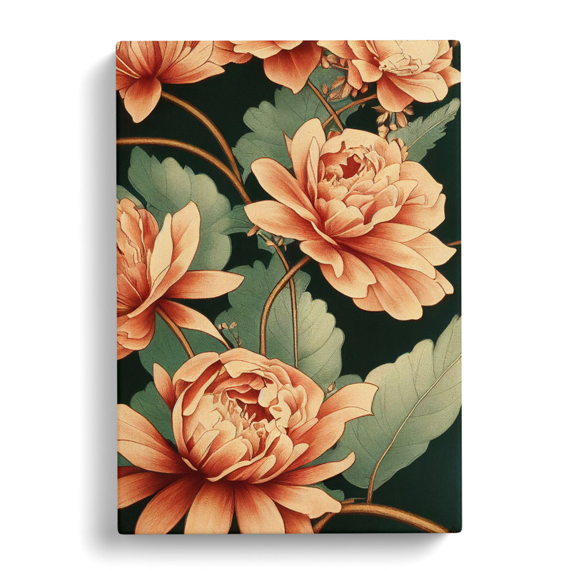 Flowers Classical No.5 - Wrapped Canvas, 50cm H x 35cm W
