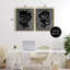 Coil Portraits sur un ensemble de 2 cadres flottants, design par Vanna Lam-505534606-505534605