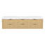 Meuble-lavabo mural 84 po en bois massif avec double vasque en acrylique et dosseret en acrylique-1785951121-1785951120