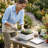 Hens Indoor Square Ceramic Pot Planter-1623962457
