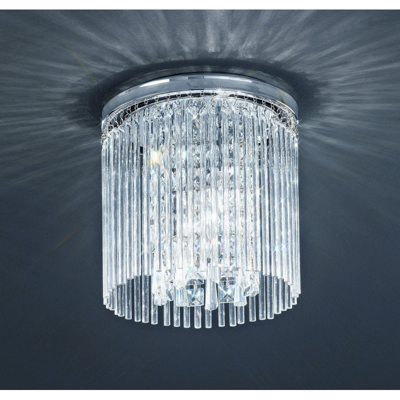 Flush Mount, 26 cm H x 25 cm W x 25 cm D