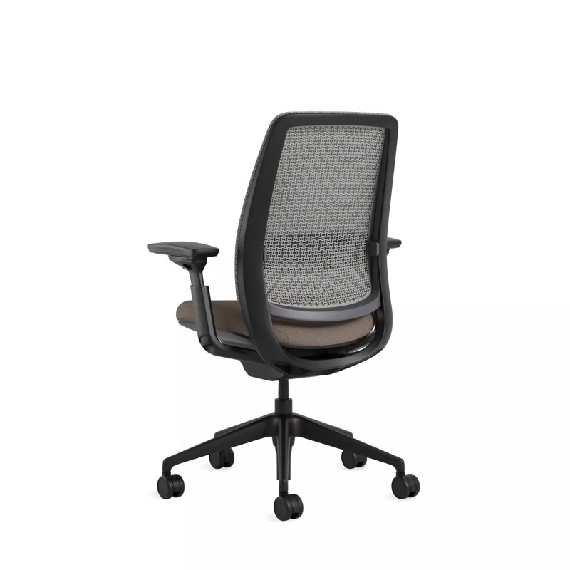 Steelcase Series 2 3D Microknit Airback Task Chair, Black, Truffle/Nickel, Carpet