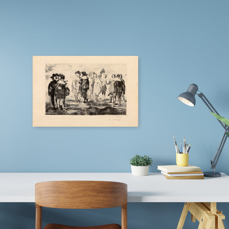 Les Petits Cavaliers, 1867-1874, estampe d'art mural contemporain abstrait impressionniste, H 12 po x l 18 po