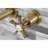 Kingston Brass Hamilton Two-Handle 3-Hole Wall Mount Bathroom Faucet-50761195