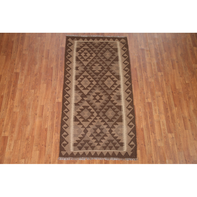 Tapis oriental géométrique Kilim 4 x 7