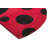 18" X 30" Black and Red Coir Ladybug Outdoor Semi Circle Door Mat