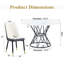Ensemble de table et de chaises 5 pièces. Table de salle à manger circulaire en panneau de fibres à densité moyenne avec base en forme de sablier et 4 chaises-378704913