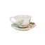 Tasse à thé, soucoupe et repose-thé Fitz And Floyd English Garden, 6 pièces