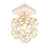 Jolie 1 - Light Modern Geometric Cutout Crystal Flush Mount-1014736689