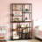 Tall Staggered Bookcase Shelving