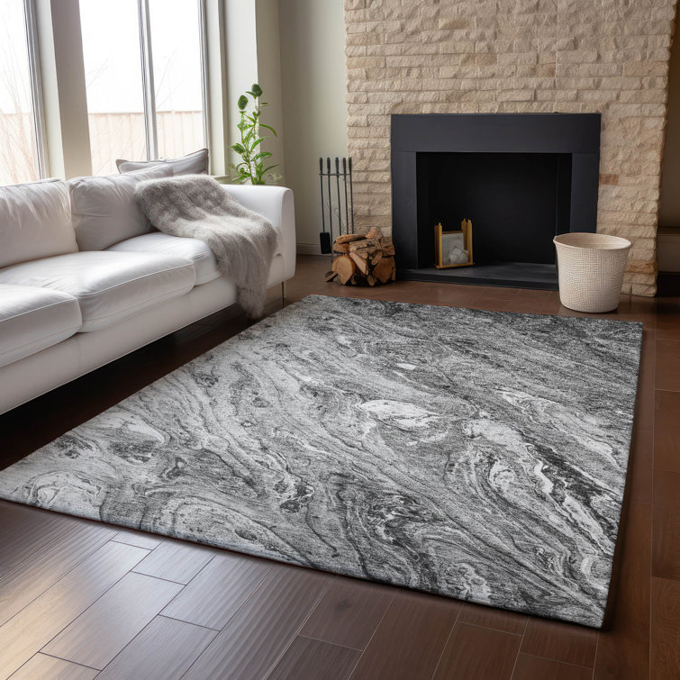 Premium Machine Washable Cerrito Gray Rug