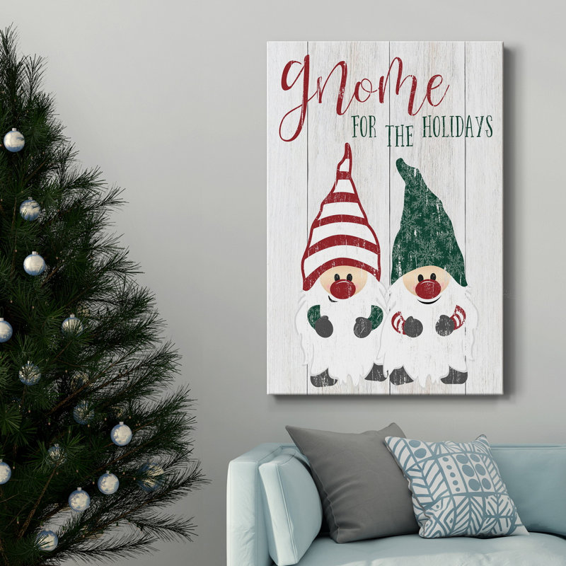 " Gnome For The Holidays ", 60" H x 40" W x 1" D