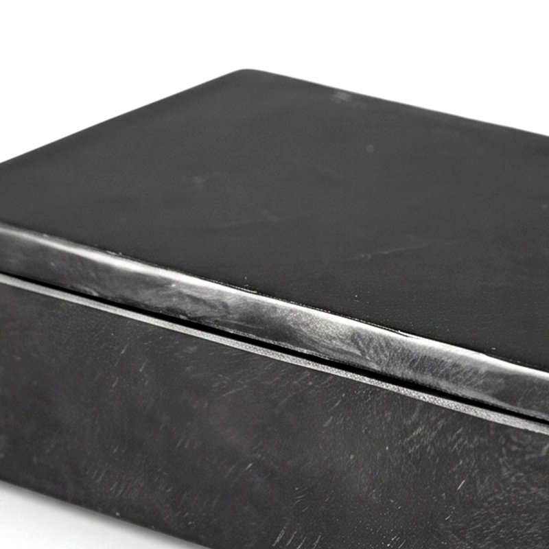 Marble Rectangular Box, Black