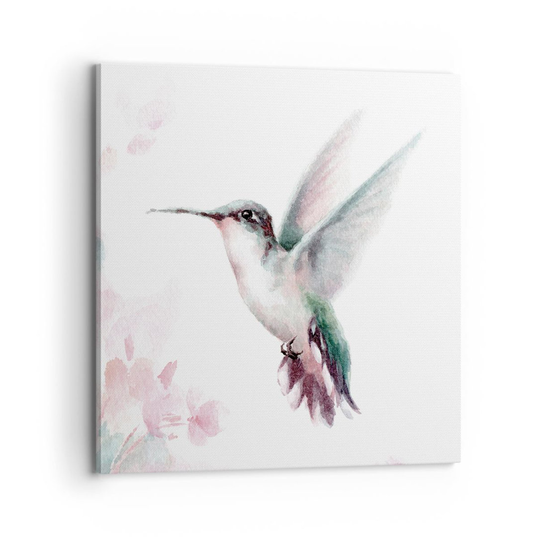 Leinwandbild Humming-Bird Watercolor Light