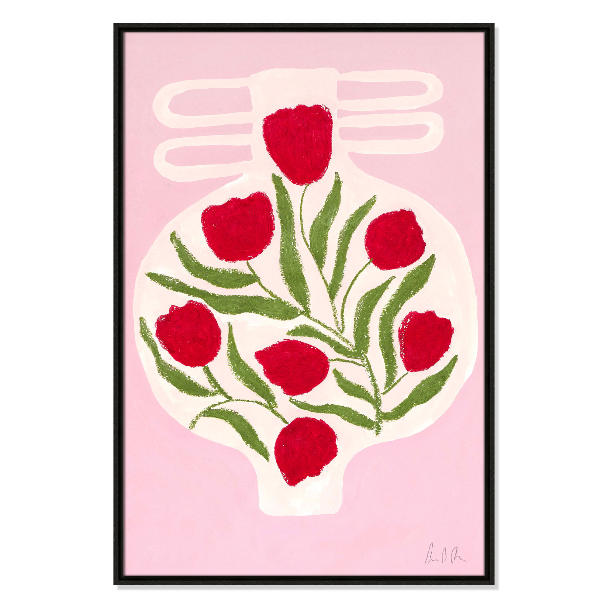 Vase No. 02 Print by Camilla Bergqvist, 37.5" H x 25.5" W, Espresso
