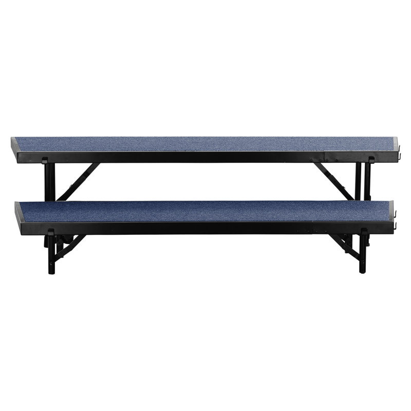 Ensemble de rehausseur de chorale Tapered, H 16 po x l 36 po x P 66 po, Bleu
