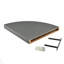Harbour Housewares - Modern Floating Corner Wall Shelf-61893390-61893392