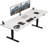 Vivo Electric Stand Up Desk Workstation-549592351-549592336-549592338