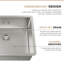 Évier de cuisine encastrable 30 po x 18 po en acier inoxydable de calibre 18 avec accessoires, évier haut de gamme fait à la main-88210936