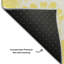 Tapis jaune Cerrito AMF551 lavable à la machine de qualité supérieure-103998028