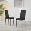 Scottsmoor High Gloss Halo Dining Table Set & 6 Luxury Faux Leather Dining Chairs - Modern Design-443875754-458033555