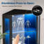 Vitrine d'angle moderne en verre à DEL pour salle à manger-132527423