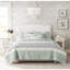 Courtepointe double / grand en coton 6 pièces et coussins décoratifs pour lit captivant avec lit douillet-119448964-119448965