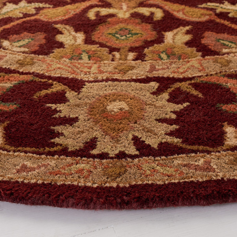 Tapis oriental en laine touffeté à la main Dunbar, Rond 6 pi