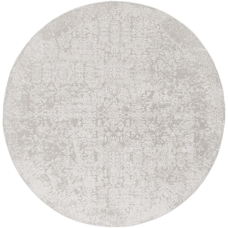 Schreffler Abstract Indoor Rug, Round 7'