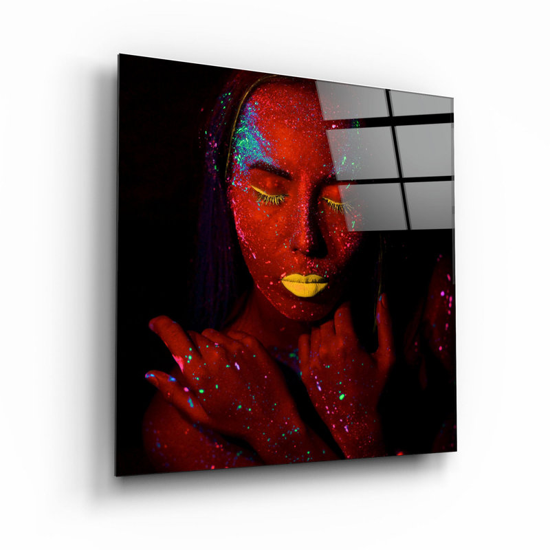 Superbe peinture décorative en verre trempé de 31,5 po x 31,5 po | 100% verre trempé, épaisseur: 0,16 pouce | Imprimé UV pour des couleurs éclatantes et une durabilité | Décoration murale parfaite pour le salon, la chambre à coucher ou le bureau, design élégant et moderne