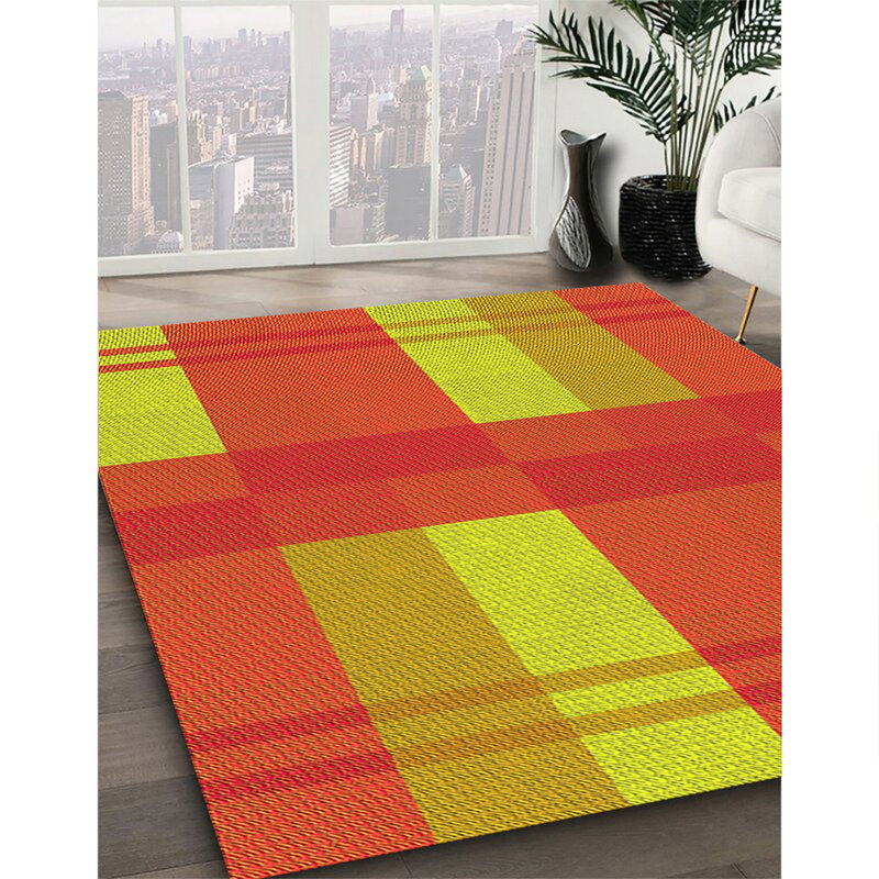 Geometric Indoor Rug, Rectangle 5' x 7'