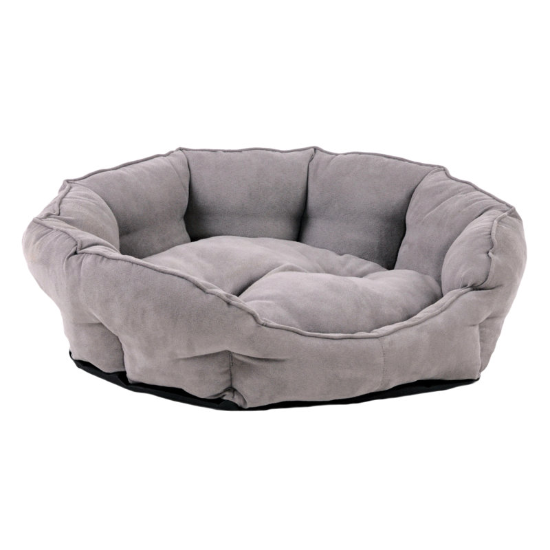 Rachelle Polyester Pet Bed, 20cm H x 63cm W x 53cm D, Grey