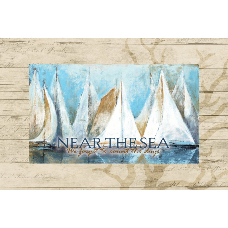 Coastal Mat - Wrapped Canvas Painting, 51cm H x 76cm W x 3.8cm D