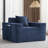 43'' W Oversized Corduroy Armchair with Pillow, Compression Single Sofa Upholstered Couch with 2 Cup Holders for Living Room, Bedroom, Apartment, Office-127360623
