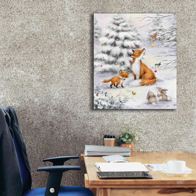 «Fox in forest» par Makiko, art mural sur toile