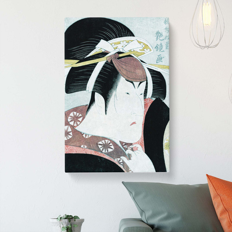 Shodai Nakayama Tomisaburo by Kabukido Enkyo - Wrapped Canvas Painting, 50cm H x 35cm W x 3cm D
