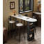 Comptoir de style Mid-Century en granit avec table de bar avec rangement-1335379223