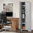 Storage Cabinet With Two Doors, Adjustable Shelf, Mdf Board - Ideal For Bathroom & Office Organization-64221011