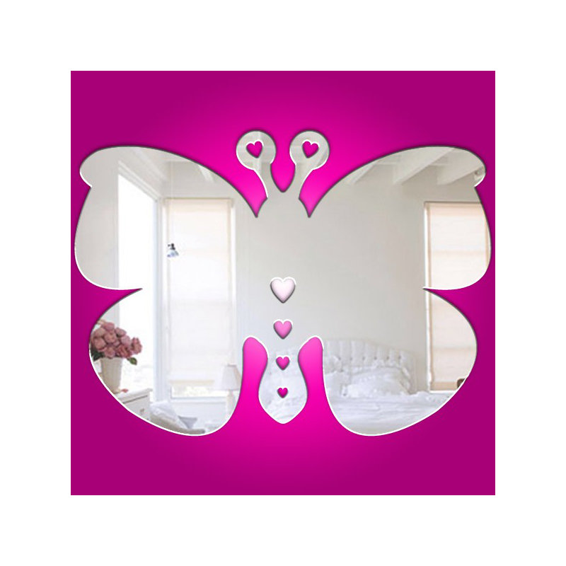 Flat Wall Mirror, 22 cm H x 30 cm W x 0.3 cm D