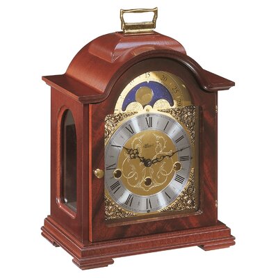 Debden American Traditional Analog Solid Wood Mechanical Tabletop Clock -  Hermle Black Forest Clocks, 22864070340