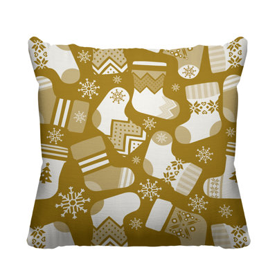 Christmas Stockings Indoor/Outdoor Throw Pillow