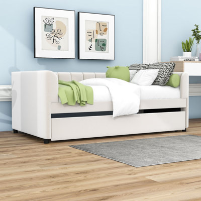 Motoi Twin Upholstered Daybed with Pull-out trundle