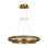 Sean Lavin Grace LED 30'' dimmable chandelier in natural brass and weathered oak wood finish
