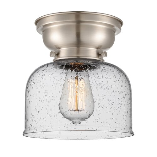 Sand & Stable Moody Glass Flush Mount & Reviews | Wayfair