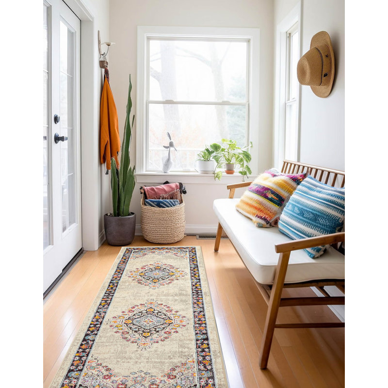 Lea Ivory Rug 2'8" x 8'2", Runner 2'8" x 8'2"